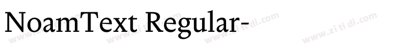 NoamText Regular字体转换 NoamText Regular字体转换